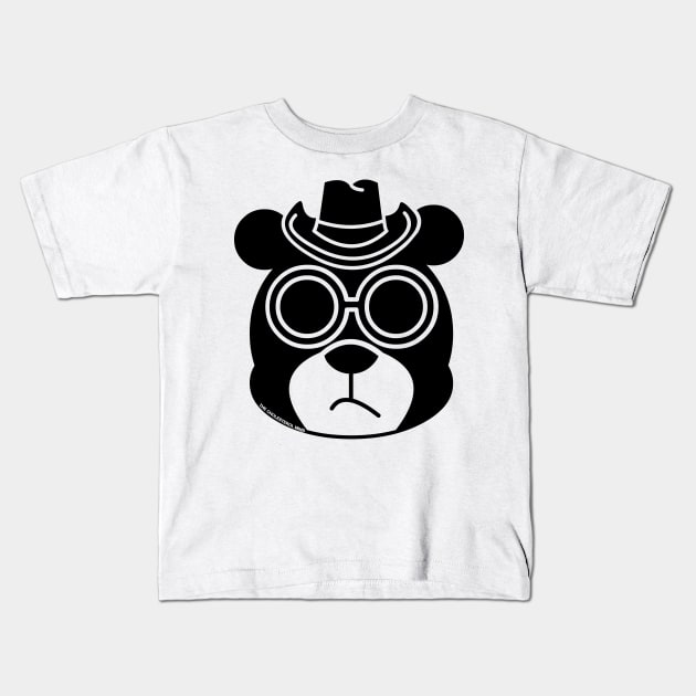 GEEK BEAR COWBOY Kids T-Shirt by cholesterolmind